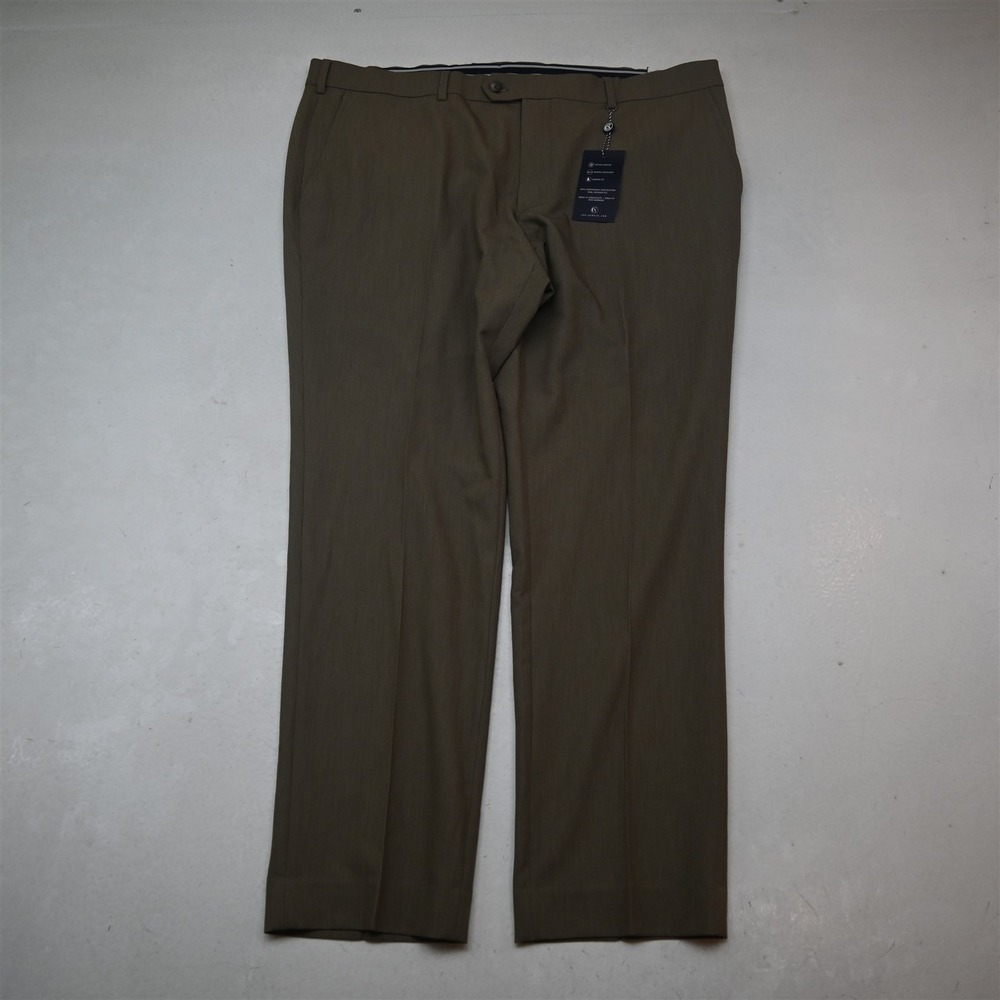 NEW Construct 40x30 Brown Modern Fit Slim Dress Mens Pants